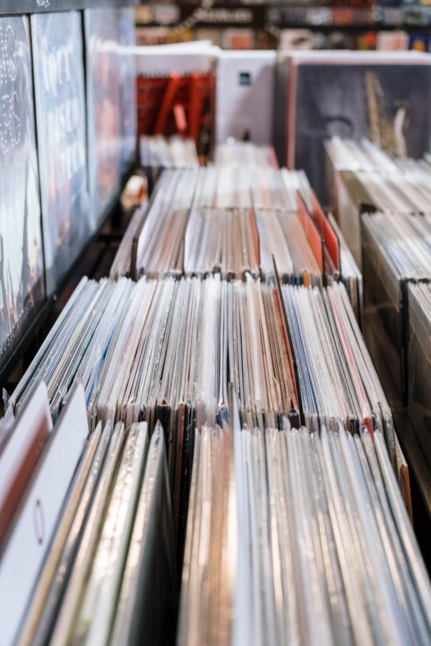 Détail d'une pochette de disque jazz vintage